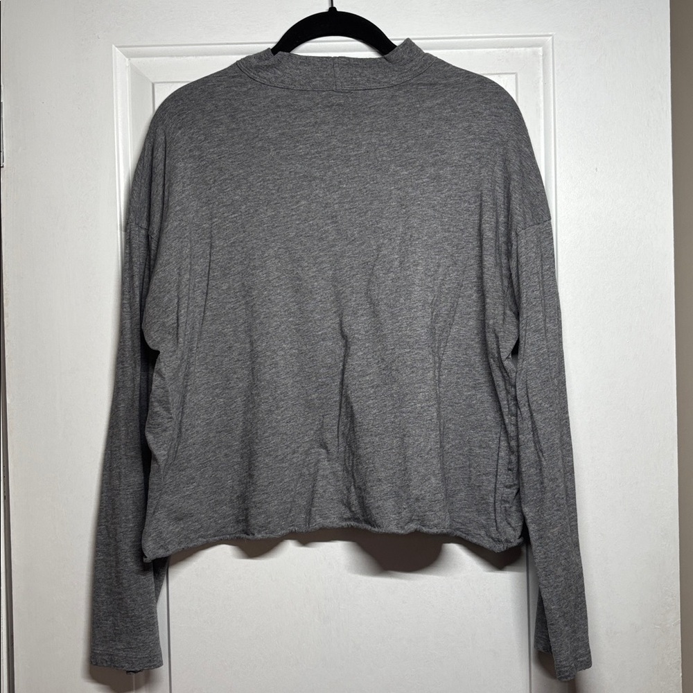 Aerie Long Sleeve Mockneck Crop Tshirt, M - Picture 2 of 6